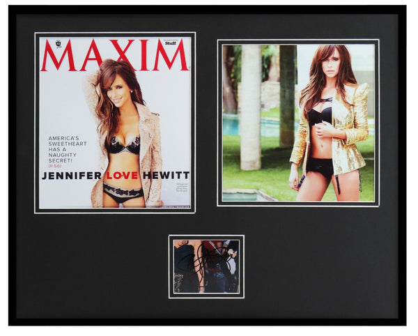 Jennifer Love Hewitt Signed Framed 16x20 Maxim Cover Display