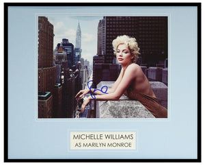 Michelle Williams Signed Framed 16x20 Photo Display as Marilyn Monroe AW