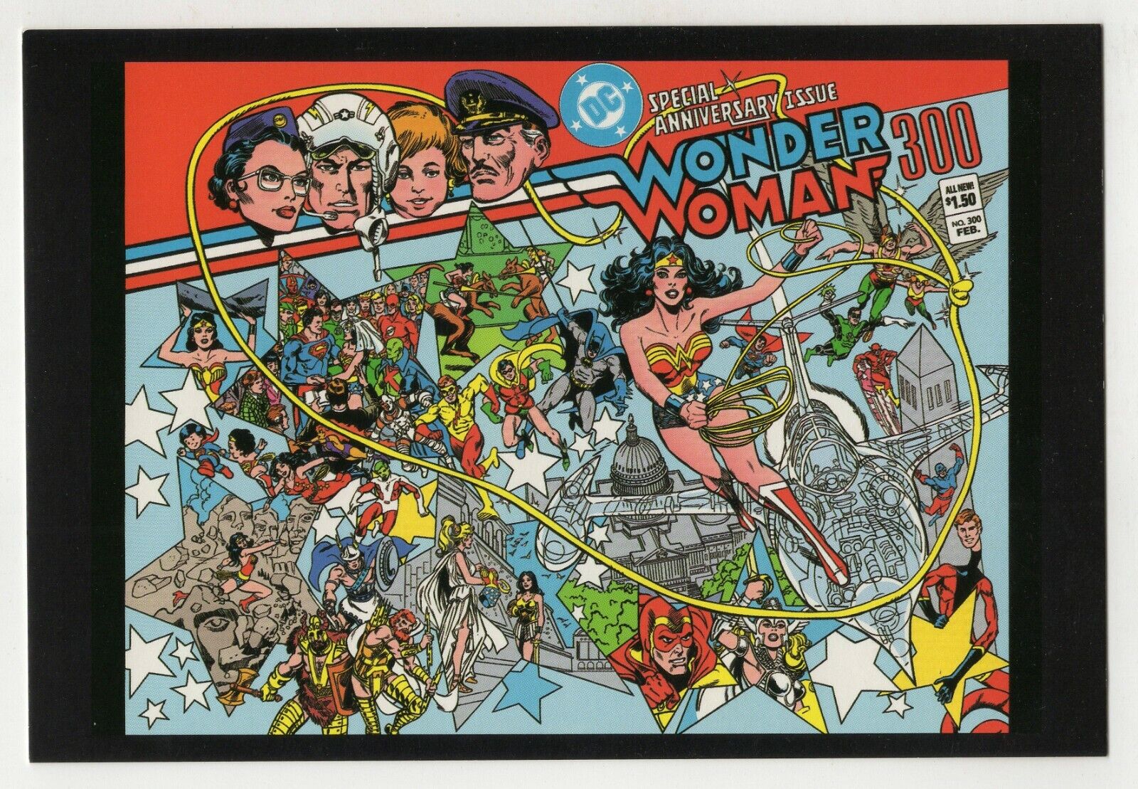 Wonder Woman #300 4x5" Cover Postcard 2010 DC Comics