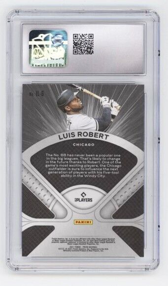 Luis Robert 2021 Panini Prizm Illumination #IL6 CSG 10 White Sox POP 2