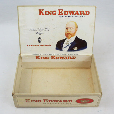 VINTAGE King Edward Invincible Empty Cigar Box Jacksonville Florida