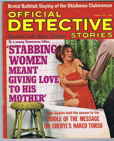 ORIGINAL Vintage March 1971 Official Detective Stories Magazine GGA 