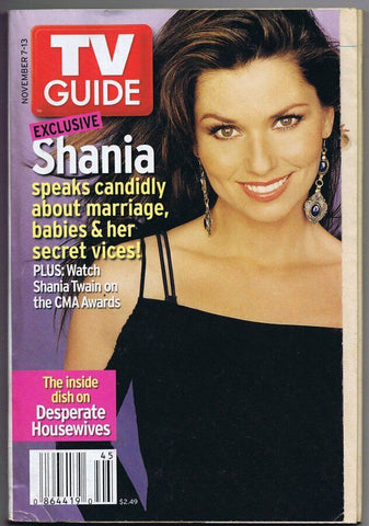 ORIGINAL Vintage TV Guide November 7, 2004 No Label Shania Twain