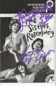 The Sisters Rosensweig Cast Signed Program 1994 Nancy Dussault Greg Mullavey