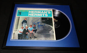 Peter Noone Signed Framed 1966 Best of Herman's Hermits Record Album Display 