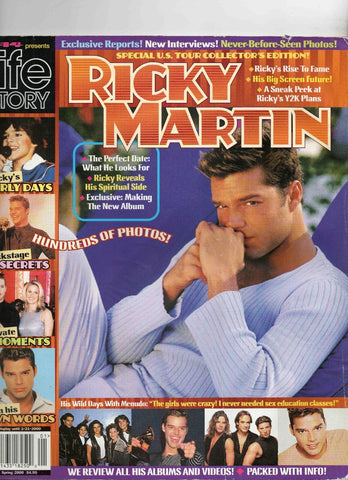 VINTAGE 2000 Life Story Ricky Martin Magazine