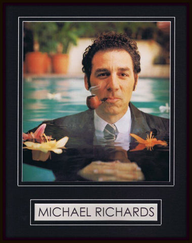 Michael Richards Smoking Framed 11x14 Photo Display Kramer Seinfeld