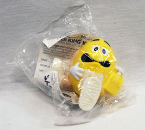 VINTAGE SEALED 1997 Burger King Yellow M&M Figure