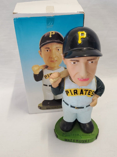 Bill Mazeroski Signed 2001 Pittsburgh Pirates Bobblehead Figure