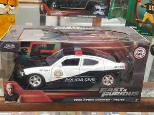 NEW SEALED Jada Fast X 1:24 2006 Dodge Charger Diecast Police Car Dom Vin Diesel