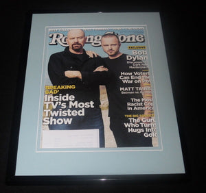 Breaking Bad Framed 11x14 ORIGINAL 2012 Rolling Stone Magazine Cover B Cranston