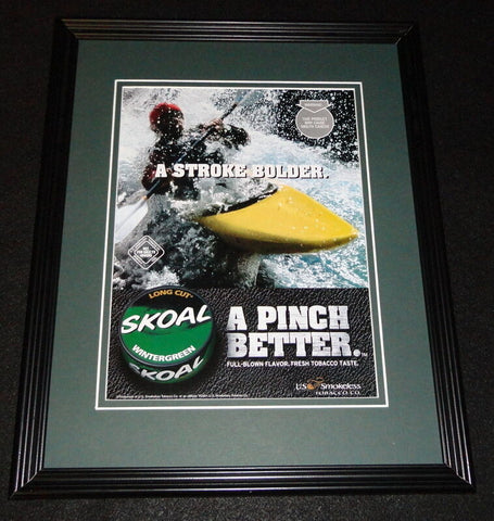 2001 Skoal Long Cut Tobacco Framed 11x14 ORIGINAL Advertisement