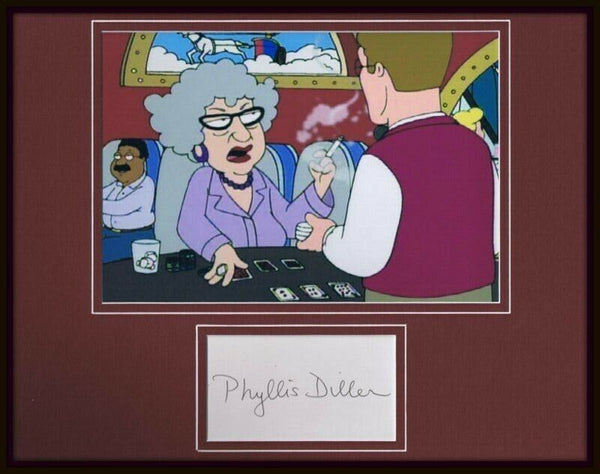 Phyllis Diller Signed Framed 11x14 Photo Display Family Guy