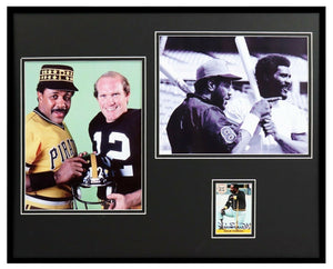 Willie Stargell Signed Framed 16x20 Photo Display w/ Bradshaw & Joe Greene 