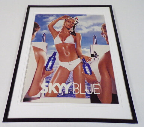 2003 Skyy Vodka The Arrival Bikini Girl Framed 11x14 ORIGINAL Advertisement 