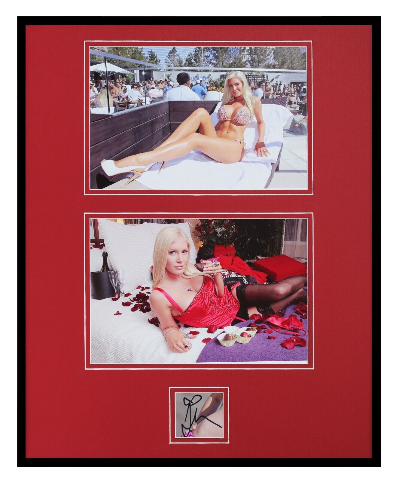 Heidi Montag Signed Framed 16x20 Stockings Heels Photo Display The Hills 