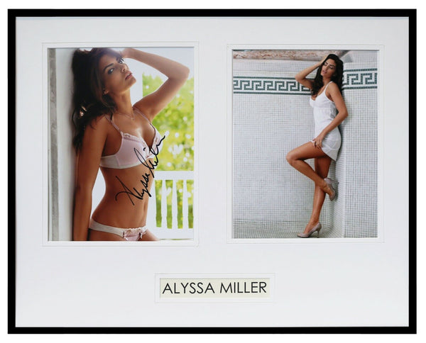 Alyssa Miller Signed Framed 16x20 Lingerie Photo Set