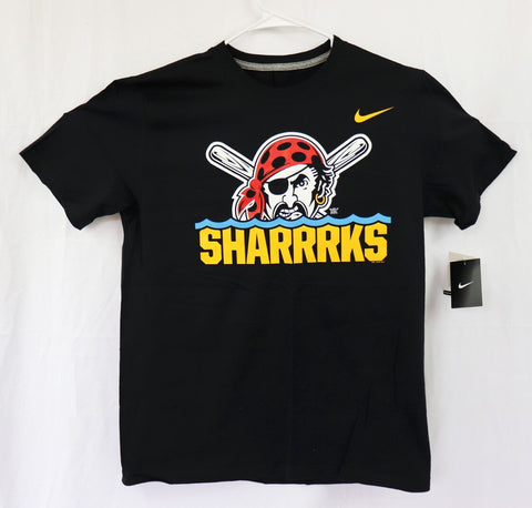 NEW w/ TAGS NWT 2013 Nike Pittsburgh Pirates Sharrrks T-Shirt LG L