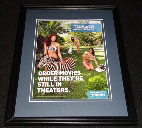 2011 DirecTV Bikini Models Framed 11x14 ORIGINAL Advertisement