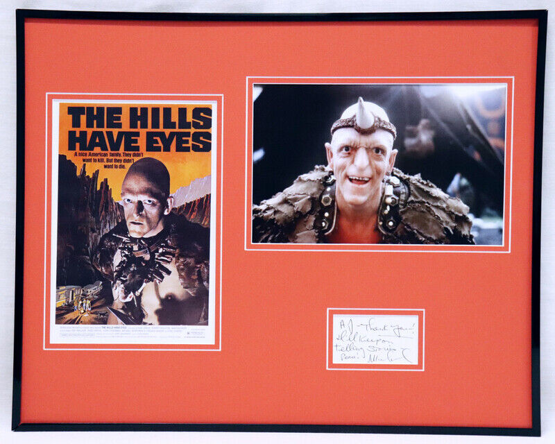 Michael Berryman Signed Framed 16x20 Note & Photo Set Hills Have Eyes