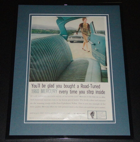 1960 Mercury 11x14 Framed ORIGINAL Vintage Advertisement