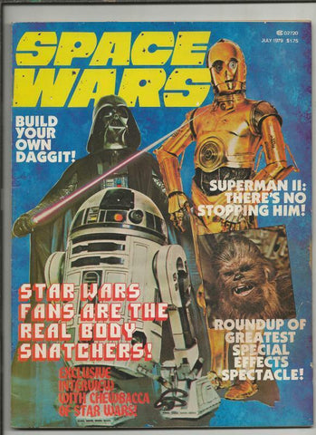 ORIGINAL Vintage July 1979 Space Wars Magazine Star Wars Darth Vader C3PO R2D2