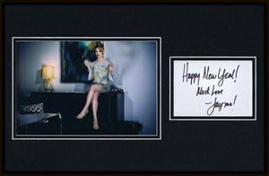 Jayma Mays Signed Framed 11x17 Photo Display Glee