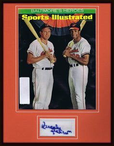 Brooks Robinson Signed Framed 1966 Sports Illustrated Cover Display w/ Frank