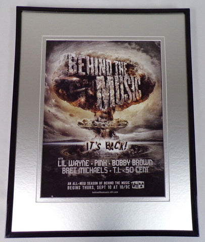 VH1 Behind the Music 2009 Framed 11x14 ORIGINAL Advertisement 50 Cent Pink TI