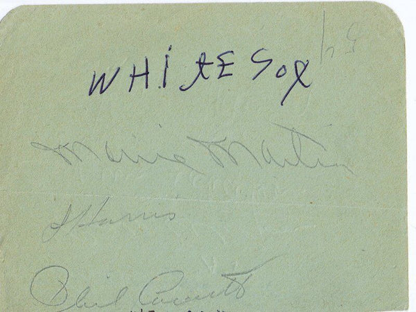 1954 Philadelphia A's / Chicago White Sox Signed Vintage Album Page JSA 