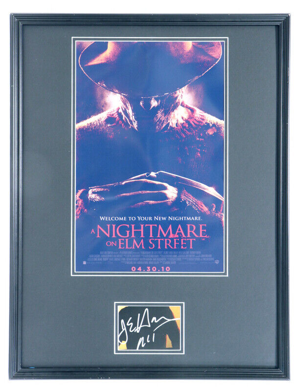 Jackie Earle Haley Signed Framed 18x24 Nightmare on Elm Street Poster Display  