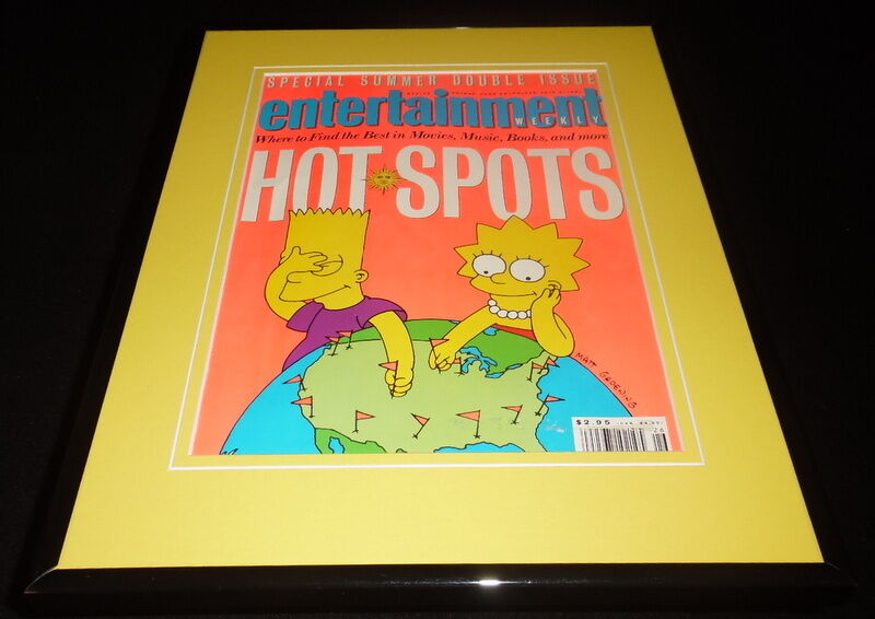 The Simpsons Framed ORIGINAL June 28 1991 Entertainment Weekly Cover 