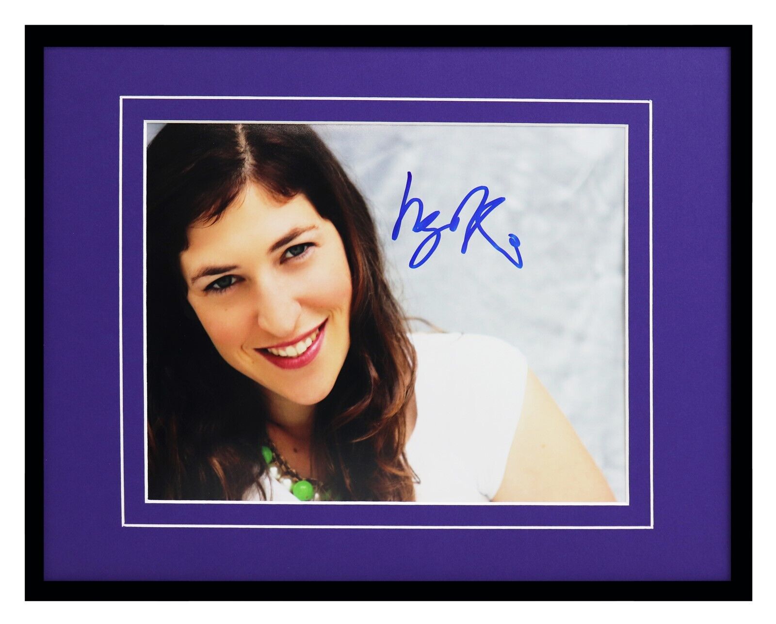 Mayim Bialik Signed Framed 11x14 Photo Display JSA Big Bang Theory Jeopardy