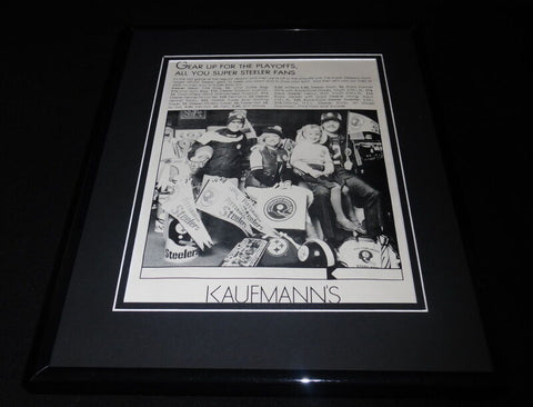 1979 Kaufmann's / Pittsburgh Steelers 11x14 Framed ORIGINAL Advertisement 