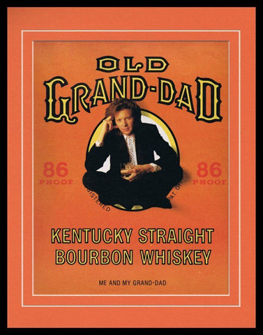 1989 Old Grand Dad Bourbon Framed 11x14 ORIGINAL Vintage Advertisement 