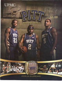 2008-09 Pitt Panthers vs South Florida Scorecard Dejuan Blair Sam Young