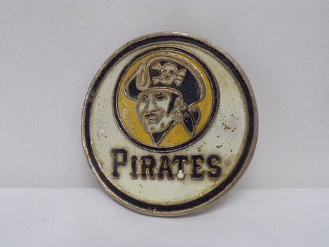 ORIGINAL Vintage 1970s Pittsburgh Pirates Pewter Belt Buckle