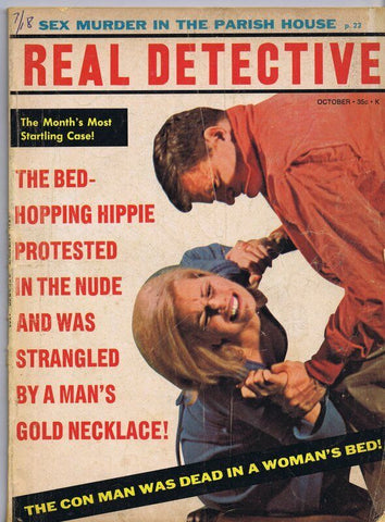 ORIGINAL Vintage October 1968 Real Detective Magazine GGA  