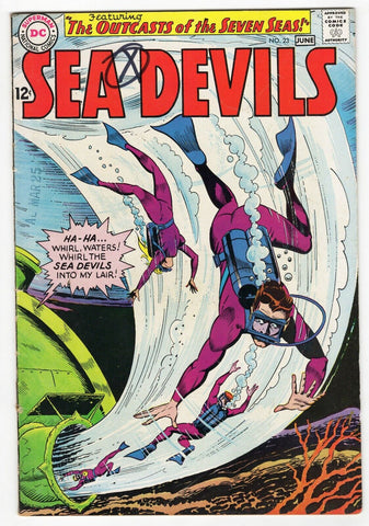 Sea Devils #23 VINTAGE 1965 DC Comics w/ Batman Aurora Ad