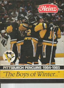 VINTAGE 1984 Heinz Pittsburgh Penguins Calendar Mario Lemieux Rookie Season