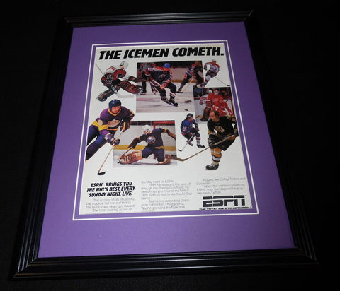 1985 NHL on ESPN 11x14 Framed ORIGINAL Vintage Advertisement Wayne Gretzky