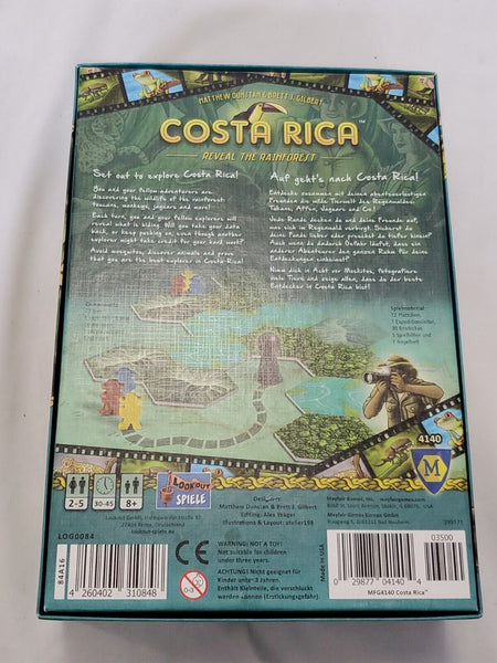 Mayfair Costa Rica: Reveal The Rainforest Board Game