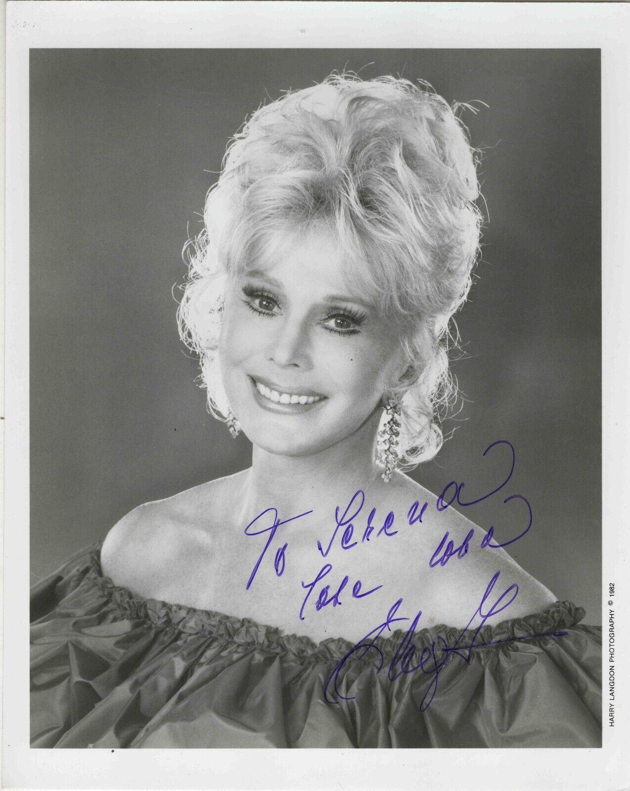 Eva Gabor Signed 8x10 Photo JSA Green Acres