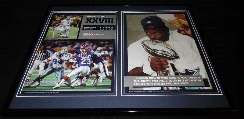 Dallas Cowboys Super Bowl XXVIII Framed 16x20 Photo Display