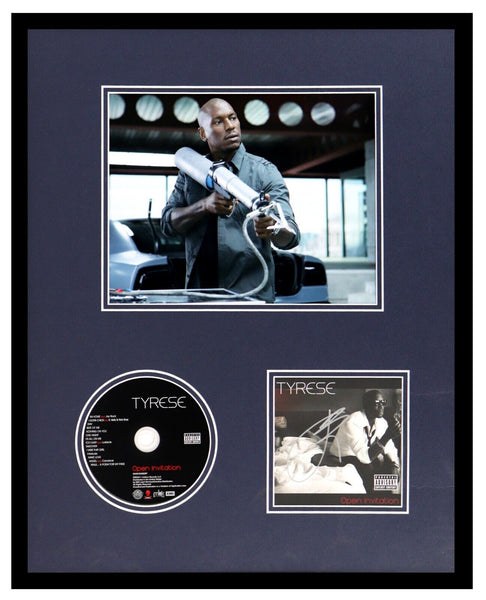 Tyrese Gibson Signed Framed 16x20 CD + Photo Display CX