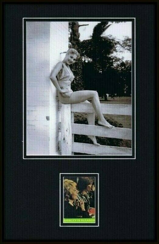 Shirley Jones Signed Framed 11x17 Swimsuit Photo & 1971 Topps Card Display 