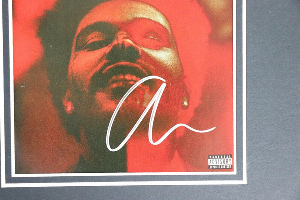 The Weeknd Signed Framed 16x20 CD + Photo Display Weeknd Direct