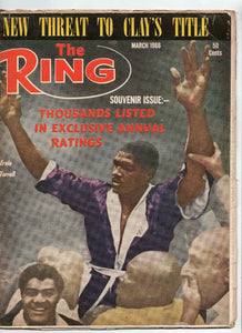 VINTAGE Mar 1966 The Ring Magazine Ernie Terrell