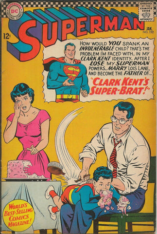 Superman #192 ORIGINAL Vintage 1966 DC Comics 