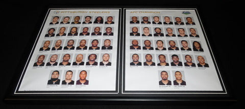 2008 Pittsburgh Steelers Team Lineup Framed 12x18 ORIGINAL Photo Display